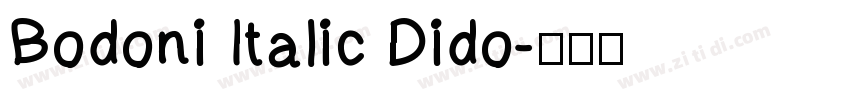 Bodoni Italic Dido字体转换